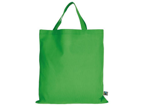 T15001-TEXXILLA Tasche aus Fairtrade-zertifizierter Baumwolle mit zwei kurzen Henkeln, ca. 140 g/m², ca. 38 x 42 cm
