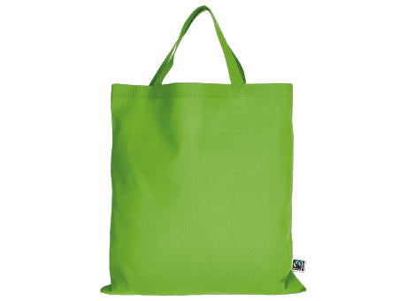 T15001-TEXXILLA Tasche aus Fairtrade-zertifizierter Baumwolle mit zwei kurzen Henkeln, ca. 140 g/m², ca. 38 x 42 cm