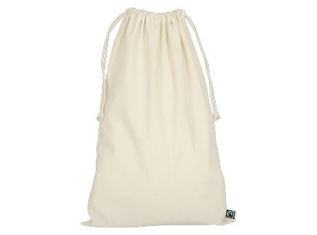 T15074-TEXXILLA Zuziehbeutel aus Fairtrade-zertifizierter Baumwolle, 30 x 45 cm, ca. 140 g/m²