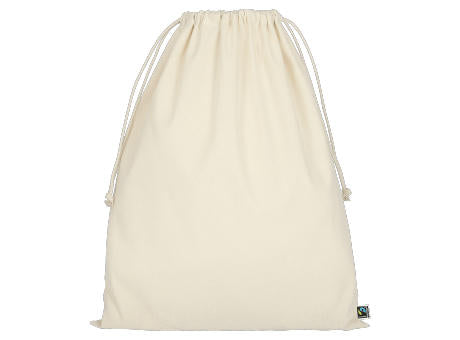 T15075-TEXXILLA Zuziehbeutel aus Fairtrade-zertifizierter Baumwolle, 40 x 50 cm, ca. 140 g/m²