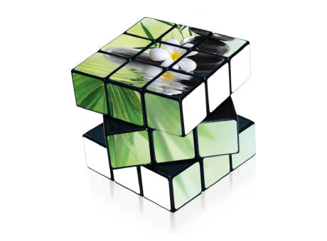 Zauberwürfel 3x3 57mm der Klassiker mit Druck auf allen Seiten