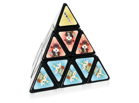Zauberwürfel Pyramide 96x96x96 mm auf Basis Sticker