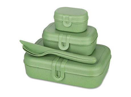 KOZIOL PASCAL READY Lunchbox-Set + Besteck-Set