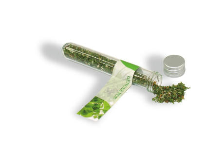 Reagenzglas Salatkräuter