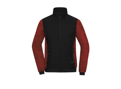 Ladies' Padded Hybrid Jacket - Wattierte Jacke mit Stehkragen im attraktiven Materialmix