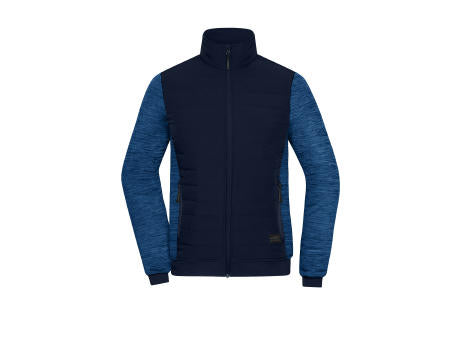 Ladies' Padded Hybrid Jacket - Wattierte Jacke mit Stehkragen im attraktiven Materialmix