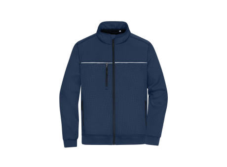 Hybrid Workwear Jacket - Robuste Jacke mit dezentem Druck im Materialmix
