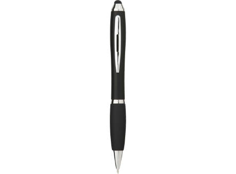 Nash Stylus Kugelschreiber farbig mit schwarzem Griff (blaue Mine)