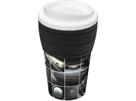 Brite-Americano® 350 ml Isolierbecher mit Schutzring Reifen-Design