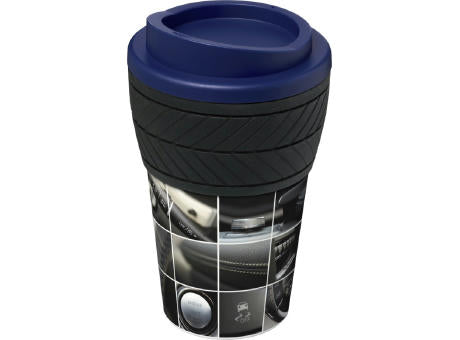 Brite-Americano® 350 ml Isolierbecher mit Schutzring Reifen-Design