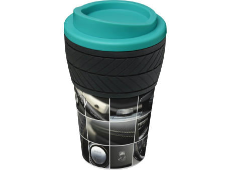 Brite-Americano® 350 ml Isolierbecher mit Schutzring Reifen-Design