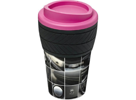 Brite-Americano® 350 ml Isolierbecher mit Schutzring Reifen-Design