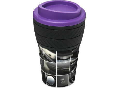 Brite-Americano® 350 ml Isolierbecher mit Schutzring Reifen-Design