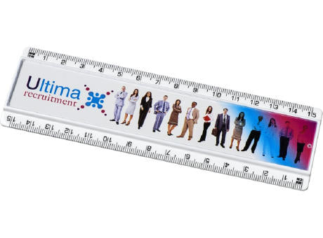 Ellison 15 cm Kunststofflineal mit Papiereinlage