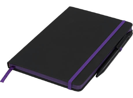 Noir Edge A5 Notizbuch mit farbigem Rand