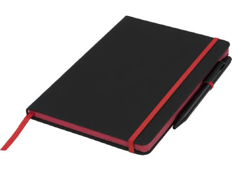 Noir Edge A5 Notizbuch mit farbigem Rand
