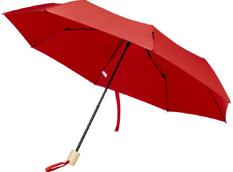 Birgit 21'' faltbarer winddichter Regenschirm aus recyceltem PET