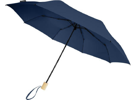Birgit 21'' faltbarer winddichter Regenschirm aus recyceltem PET