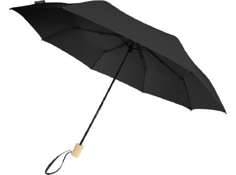 Birgit 21'' faltbarer winddichter Regenschirm aus recyceltem PET