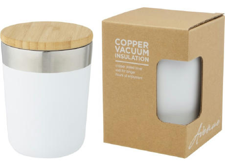 Lagan 330 ml Kupfer-Vakuum Isolierbecher mit Bambusdeckel