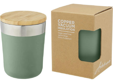 Lagan 330 ml Kupfer-Vakuum Isolierbecher mit Bambusdeckel