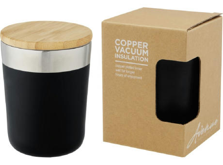 Lagan 330 ml Kupfer-Vakuum Isolierbecher mit Bambusdeckel