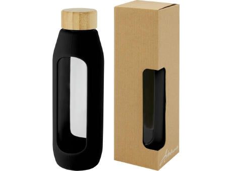 Tidan 600 ml Flasche aus Borosilikatglas mit Silikongriff