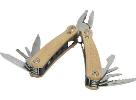 Anderson Mittelgroßes Multitool aus Holz mit 12 Funktionen