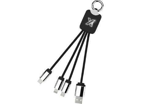 SCX.design C15 Quatro Ladekabel mit Leuchtlogo