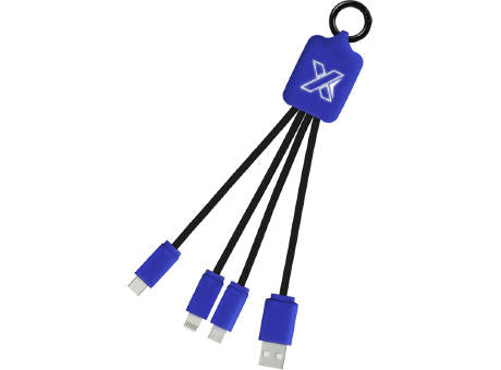 SCX.design C15 Quatro Ladekabel mit Leuchtlogo