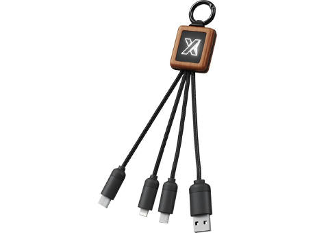 SCX.design C19 20W Easy to Use Kabel aus Holz mit Leuchtlogo