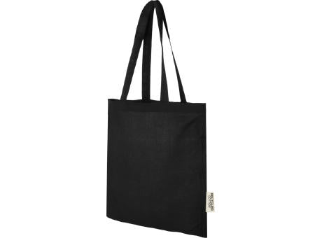 Madras 140 g/m² Baumwoll Tragetasche aus GRS recycelter Baumwolle, 7L