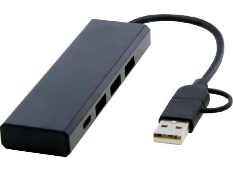 Rise USB 2.0 Hub aus recyceltem RCS Aluminium
