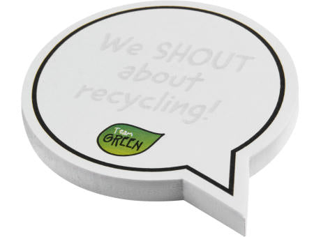 Sticky-Mate® sprechblasenförmige recycelte Haftnotizen