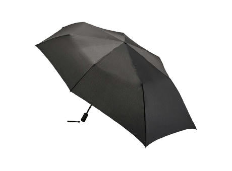 Der innovative Taschenschirm mit nach hinten verlängertem Bezug, 7 Segmente, windstabil