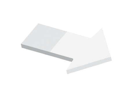 Haftnotizen powerstikkies formgestanzt "Pfeil", 100 Blatt
