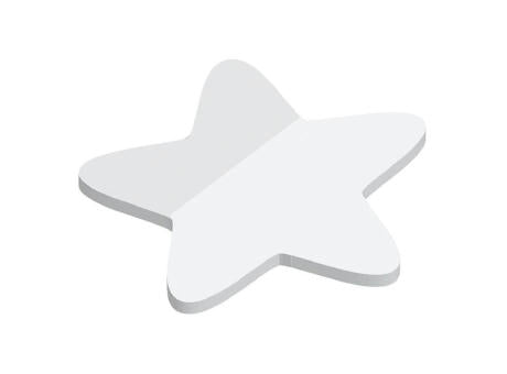 Haftnotizen powerstikkies formgestanzt "Stern", 50 Blatt