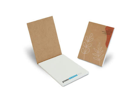 PURE notes Haftnotizen im Kartonumschlag 50 x 70 mm, 50 Blatt