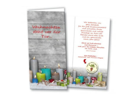 Eco-Pin auf Klappkarte mit einfachem Magnet