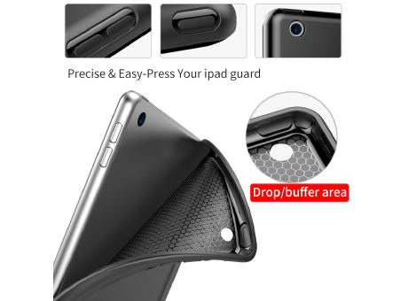 Tablet Hülle iPad™ 10.2 (7/8/9 Generation 2019/2020/2021) PU/TPU Back Cover Fold.it Case matt schwarz