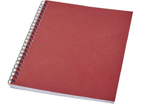 Desk-Mate® A5 recyceltes farbiges Notizbuch mit Spiralbindung