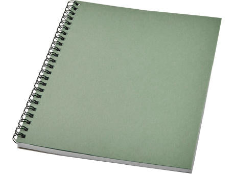 Desk-Mate® A5 recyceltes farbiges Notizbuch mit Spiralbindung