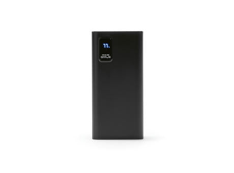 Hertz Powerbank aus rABS mit 30000 mAh. LED-Anzeige. Lädt auch Laptops
