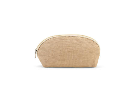 Dehli 1,5L Kulturtasche, 260gsm Jute mit Reißverschluss