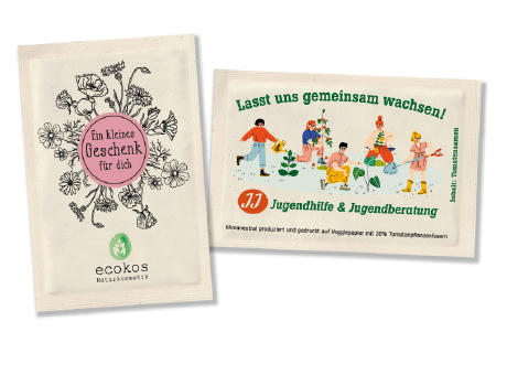 Samentütchen Veggie individuell 101,6 x 152,5 mm | promo seed packs XL