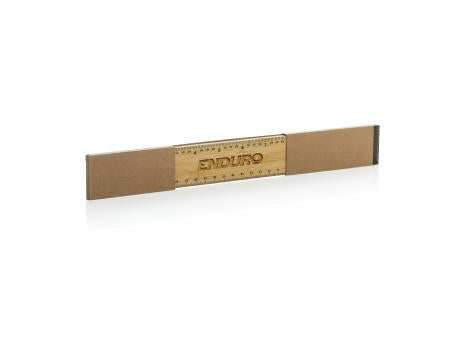 Timberson extra dickes 30cm doppelseitiges Bambuslineal