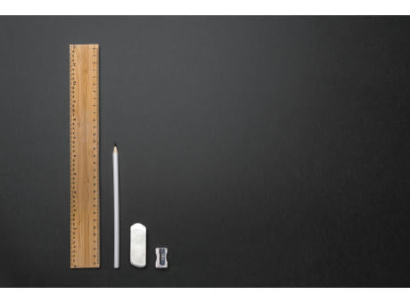 Timberson extra dickes 30cm doppelseitiges Bambuslineal