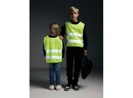 Sicherheitsweste aus GRS recyceltem PET 7-12 Jahre