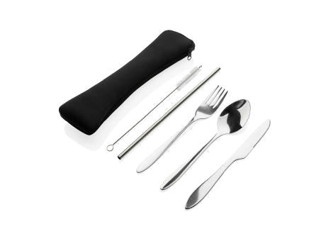 4-teiliges wiederverwendbares Besteckset aus Stainless-Steel