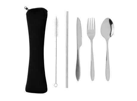 4-teiliges wiederverwendbares Besteckset aus Stainless-Steel